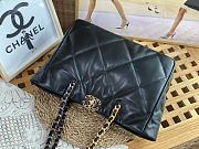 Chanel 22B Hobo Tote Bag in Black A3660 41x24x10.5cm - 3