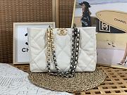 Chanel 22B Hobo Tote Bag in White A3660 41x24x10.5cm - 4