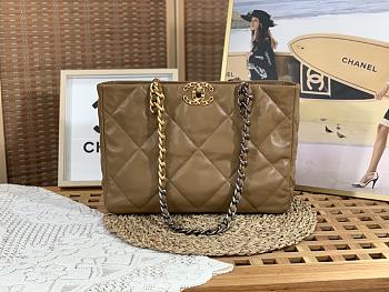 Chanel 22B Hobo Tote Bag in Brown A3660 41x24x10.5cm