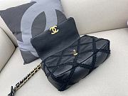 Chanel Crochet Calfskin Quilted Chain Bag in Black 26cm - 3