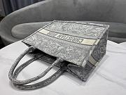 Dior Grey Embroiderded Reserve Book Tote Bag 41.5cm - 6