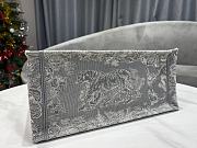Dior Grey Embroiderded Reserve Book Tote Bag 41.5cm - 5