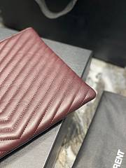 Saint Laurent Monogram Clutch in Red 30×21.5×2cm - 3