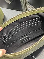 Saint Laurent Monogram Clutch in Green 30×21.5×2cm - 5