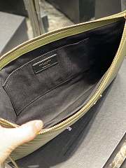 Saint Laurent Monogram Clutch in Green 30×21.5×2cm - 4