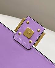 Fendi Baguette FF Logo Bag in Pink 26x5x13cm - 6