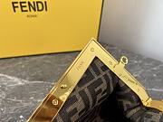 Fendi First Shoulder Bag in Brown 25x9x18cm - 2