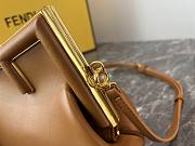 Fendi First Shoulder Bag in Brown 25x9x18cm - 3