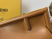 Fendi First Shoulder Bag in Brown 25x9x18cm - 4