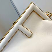 Fendi First Shoulder Bag in White 25x9x18cm - 2