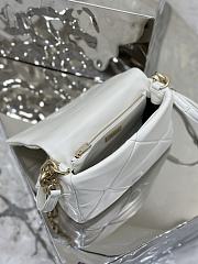 Prada System Nappa Patchwork Shoulder Bag in White 24x15x7.5cm - 4