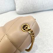 Saint Laurent LouLou Puffer Small Chain Beige Bag in Quilted Lambskin with Gold Hardware 23×15.5×8.5cm - 6