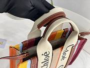 Chloe Shopper Woody Small Bag in Multi/Brown 26x20x8cm - 3