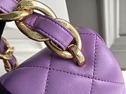 Chanel Flap Bag Purple Bag 18x27x8cm - 4