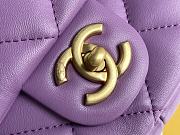 Chanel Flap Bag Purple Bag 18x27x8cm - 3