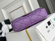 Chanel Flap Bag Purple Bag 17x21x6cm - 6