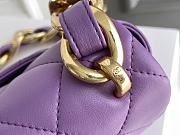 Chanel Flap Bag Purple Bag 17x21x6cm - 2