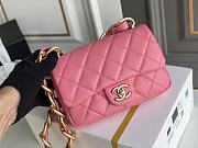 Chanel Flap Bag Pink Bag 17x21x6cm - 1