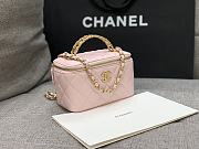 Chanel Vanity Com Corrente Pink 17x9.5x8cm - 6