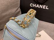 Chanel Vanity Com Corrente Blue 17x9.5x8cm - 6