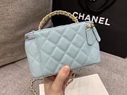 Chanel Vanity Com Corrente Blue 17x9.5x8cm - 4