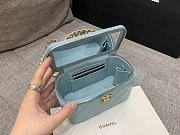 Chanel Vanity Com Corrente Blue 17x9.5x8cm - 3
