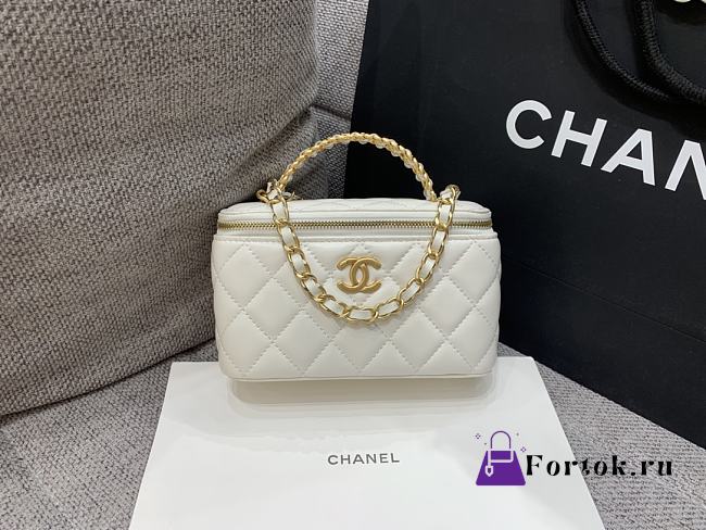 Chanel Vanity Com Corrente White 17x9.5x8cm - 1