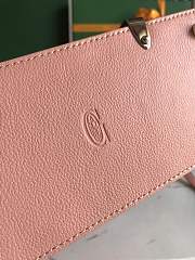 Goyard Saigon Structure Nano Bag Pink Goyardine Silver Hardware 21x14x8.5cm - 3