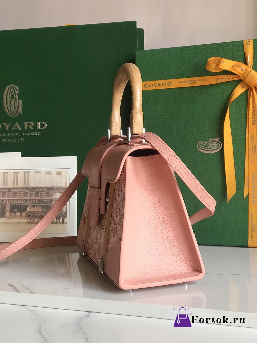 Goyard Saigon Structure Nano Bag Pink Goyardine Silver Hardware – Madison  Avenue Couture