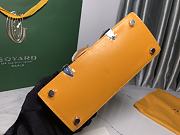 Goyard Saigon Structure Nano Bag Yellow Goyardine Silver Hardware 21x14x8.5cm - 2