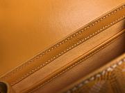 Goyard Saigon Structure Nano Bag Yellow Goyardine Silver Hardware 21x14x8.5cm - 5