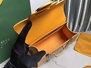 Goyard Saigon Structure Nano Bag Yellow Goyardine Silver Hardware 21x14x8.5cm - 4