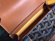 Goyard Saigon Structure Nano Bag Black and Tan Goyardine Silver Hardware 21x14x8.5cm - 6