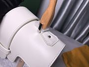 Goyard Saigon Structure Nano Bag White Goyardine Silver Hardware 21x14x8.5cm - 6