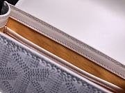 Goyard Saigon Structure Nano Bag White Goyardine Silver Hardware 21x14x8.5cm - 3