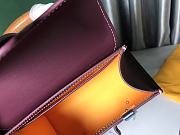 Goyard Saigon Structure Nano Bag Burgundy Goyardine Silver Hardware 21x14x8.5cm - 5