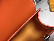 Goyard Saigon Structure Nano Bag Orange Goyardine Silver Hardware 21x14x8.5cm - 5