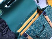 Goyard Saigon Structure Nano Bag Green Goyardine Silver Hardware 21x14x8.5cm - 2