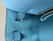 Herme Kelly Epsom Leather Blue Bag 25x17x7cm - 2