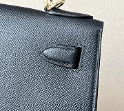 Hermes Black Epsom Sellier Kelly Gold Hardware 28x22x10cm - 4