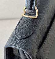 Hermes Black Epsom Sellier Kelly Gold Hardware 28x22x10cm - 2