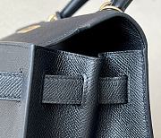 Hermes Black Epsom Sellier Kelly Gold Hardware 28x22x10cm - 3