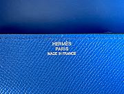 Herme Kelly Dolly Epsom Leather Bag in Blue 18x8x13cm  - 6