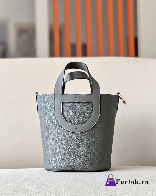 Herme Casual Style Unisex Street Style Plain Leather Party Style 18x12.5x22cm - 1