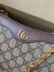 Gucci Ophidia Shoulder Bag In GG Supreme Canvas 25x15.5x6cm - 5