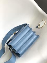 Bvlgari Serpenti Forever Maxi Chain Top Handle Bag in Blue 18x15x9.5cm - 2