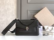 Bvlgari Serpenti Forever Maxi Chain Top Handle Bag in Black 25x17x8cm - 1