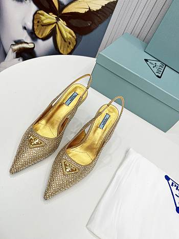 Prada Slingback Mit Strass