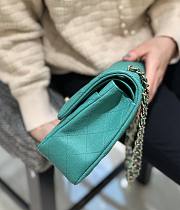 Chanel Classic Flap Medium Green Bag Gold Hardware 25cm - 4