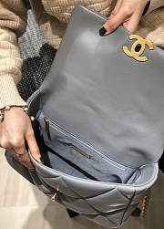 Chanel 19 Flap Bag Grey Goatskin 30cm - 3